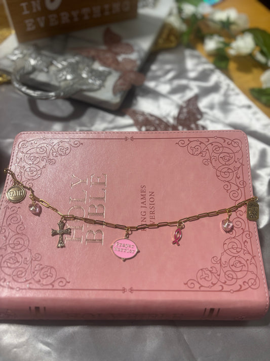 Bible Charmed in Pink