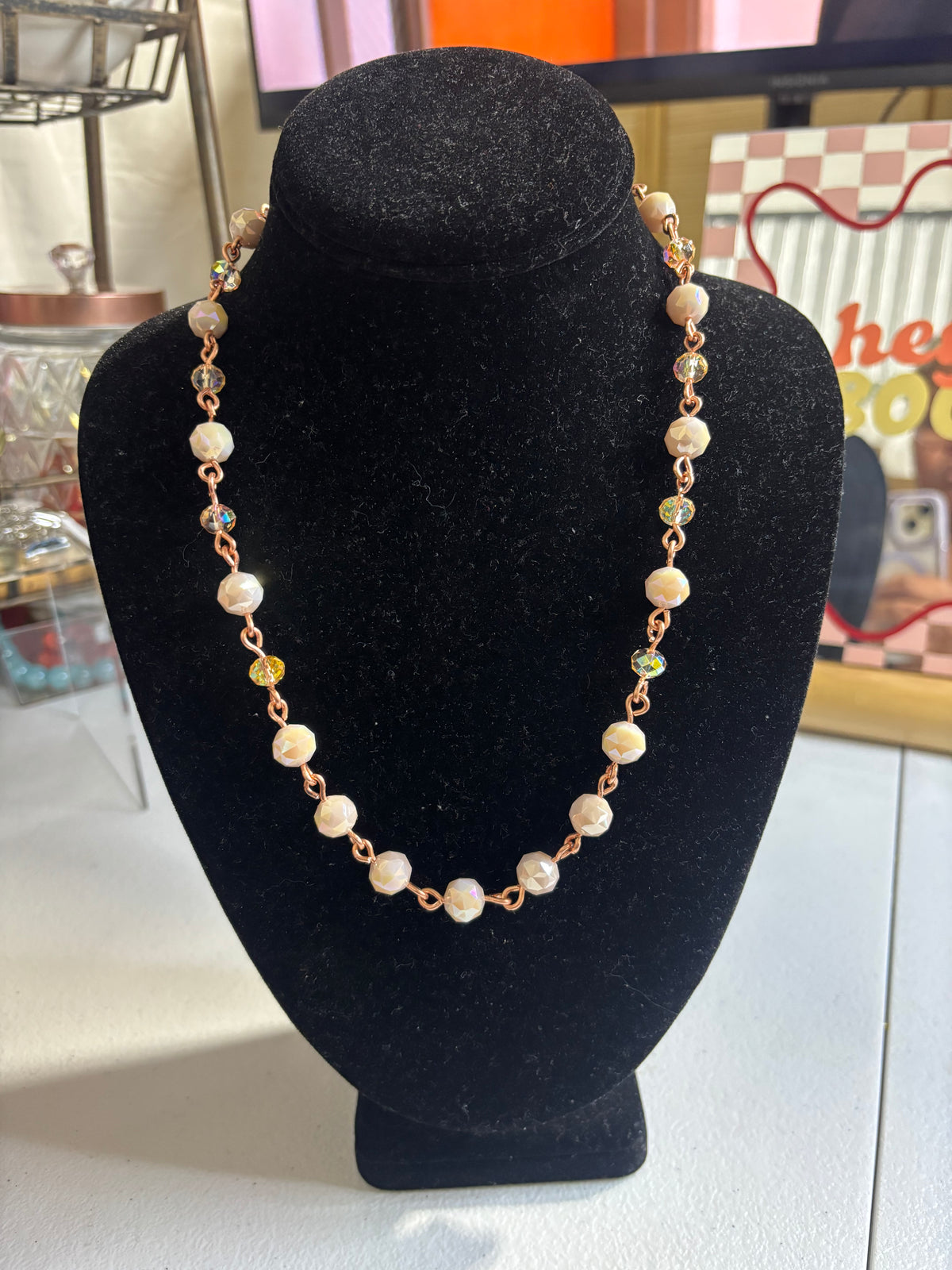 Copper & Cream Necklace