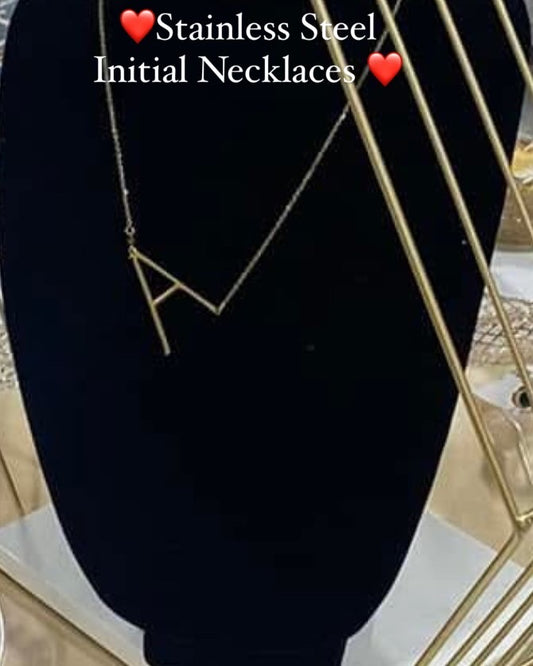 Golden Initial Necklace
