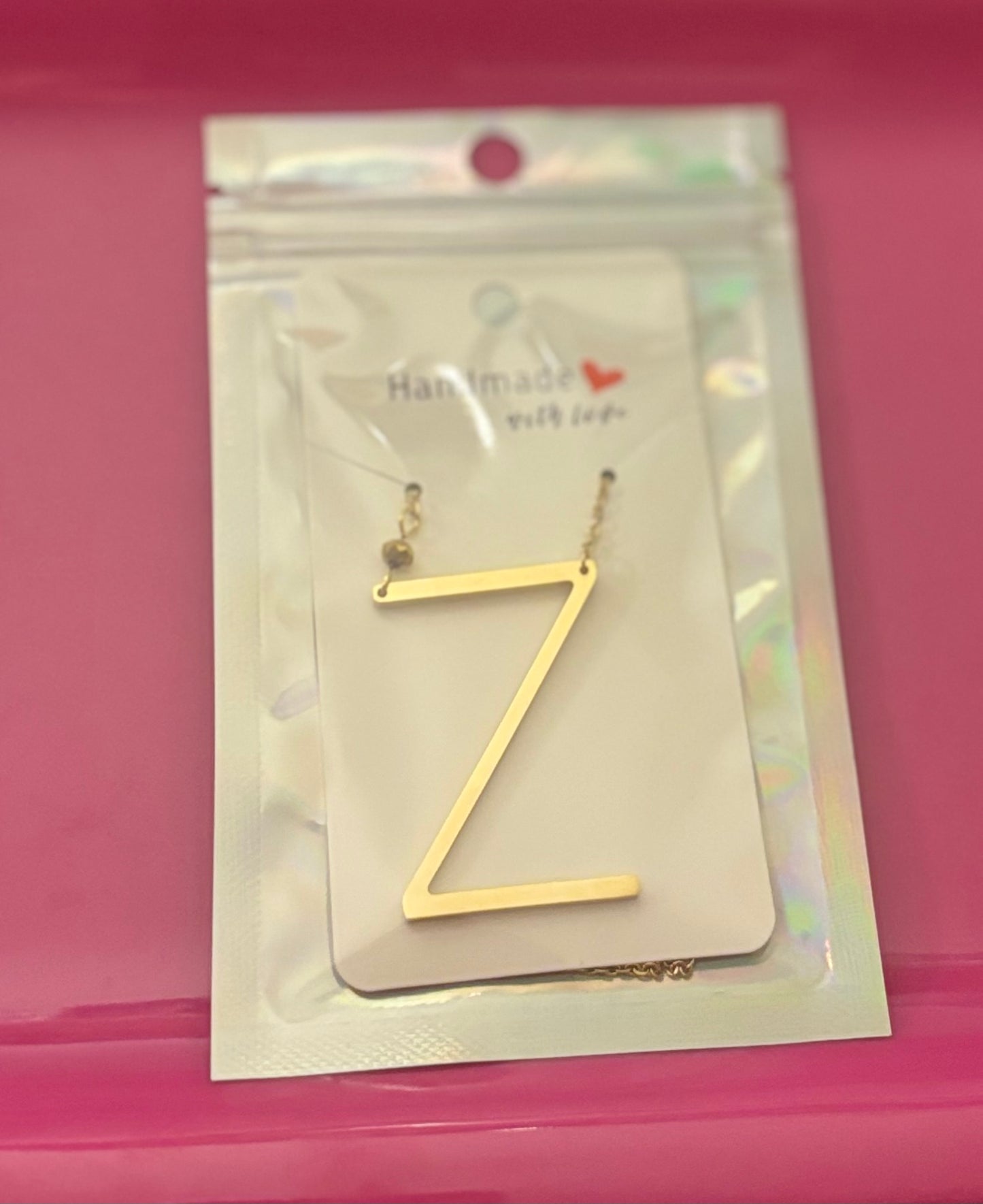 Golden Initial Necklace