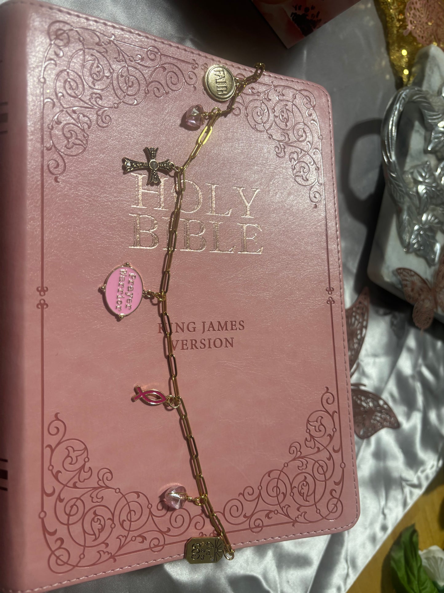 Bible Charmed in Pink