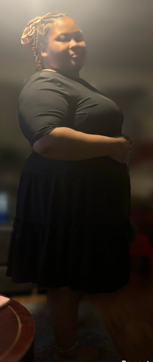 Black maxi dress